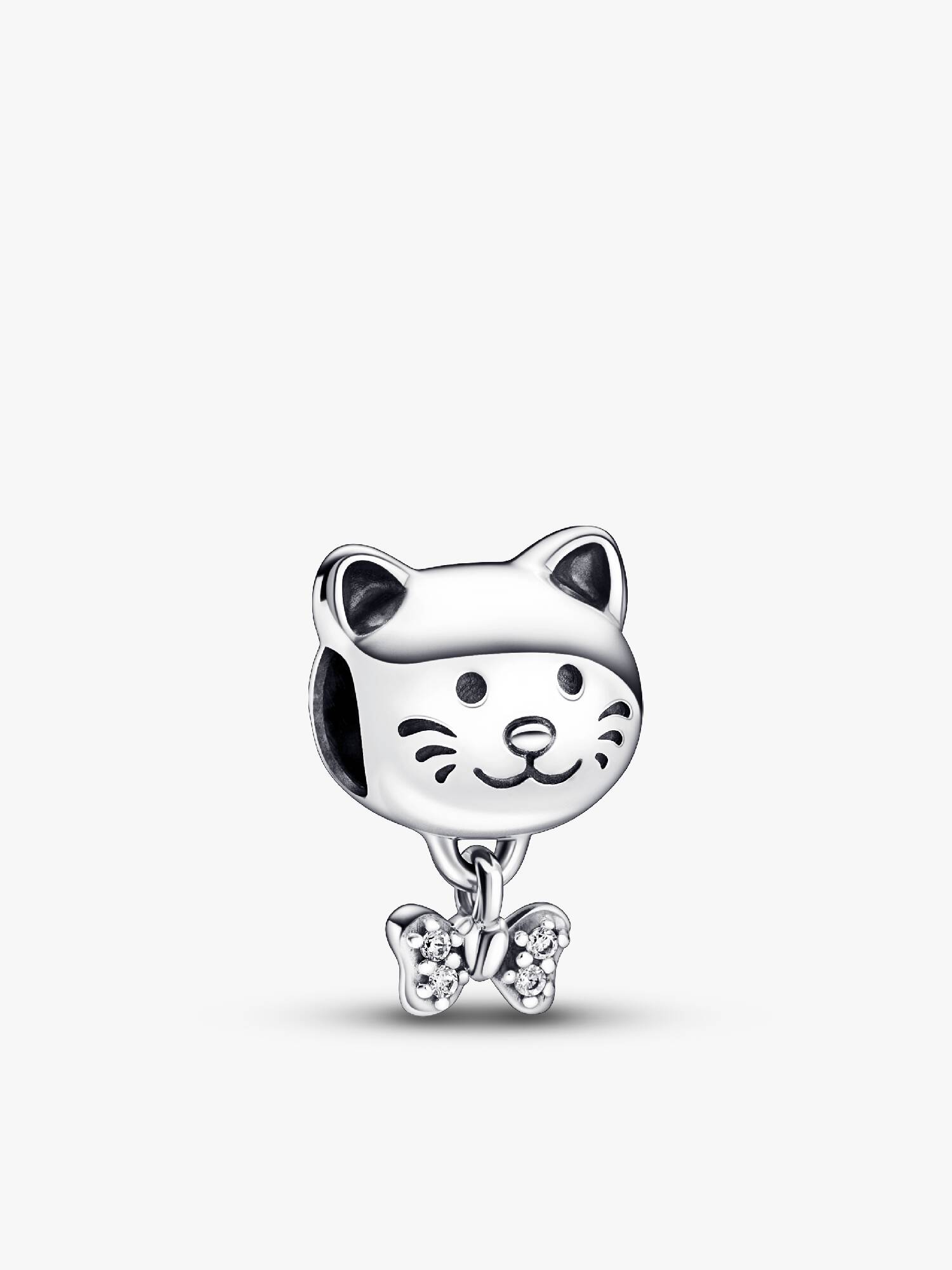 Katt og Sløyfe Charm