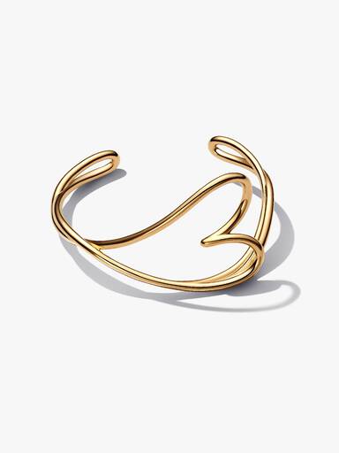 Organisk Formet Hjerte Bangle
