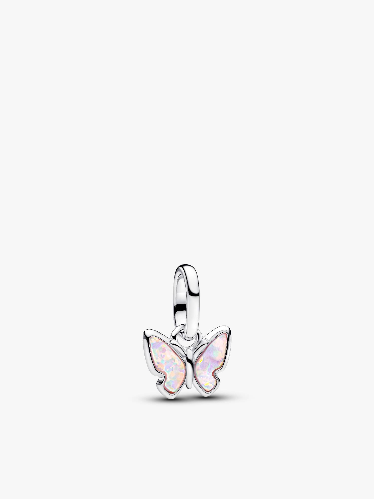 Pink Sommerfugl Mini Hengende Charm
