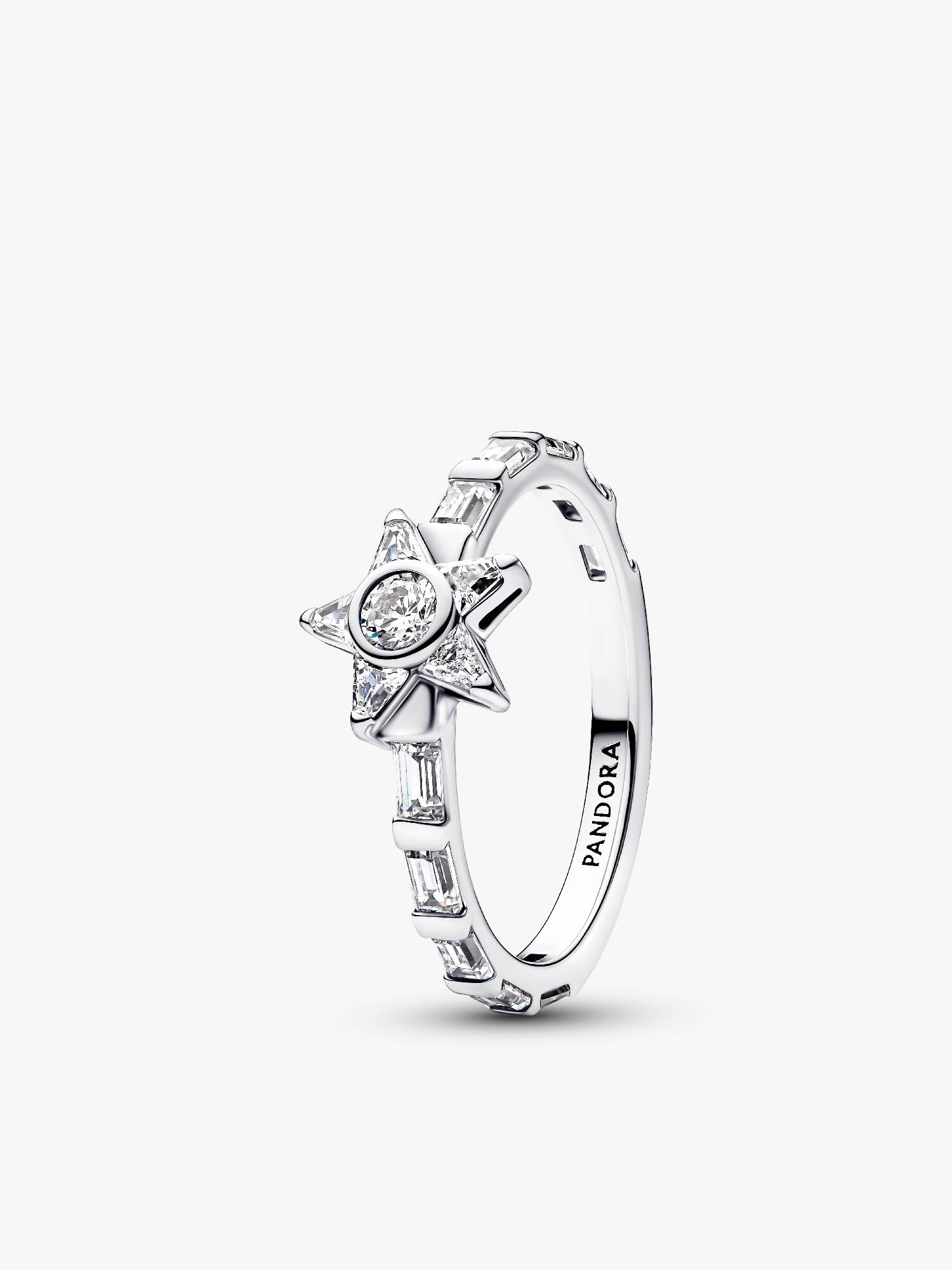 Funklende Stella Baguette Ring