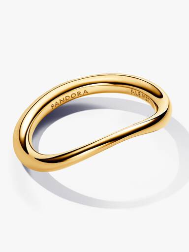 Ring med Organisk Formet Bånd