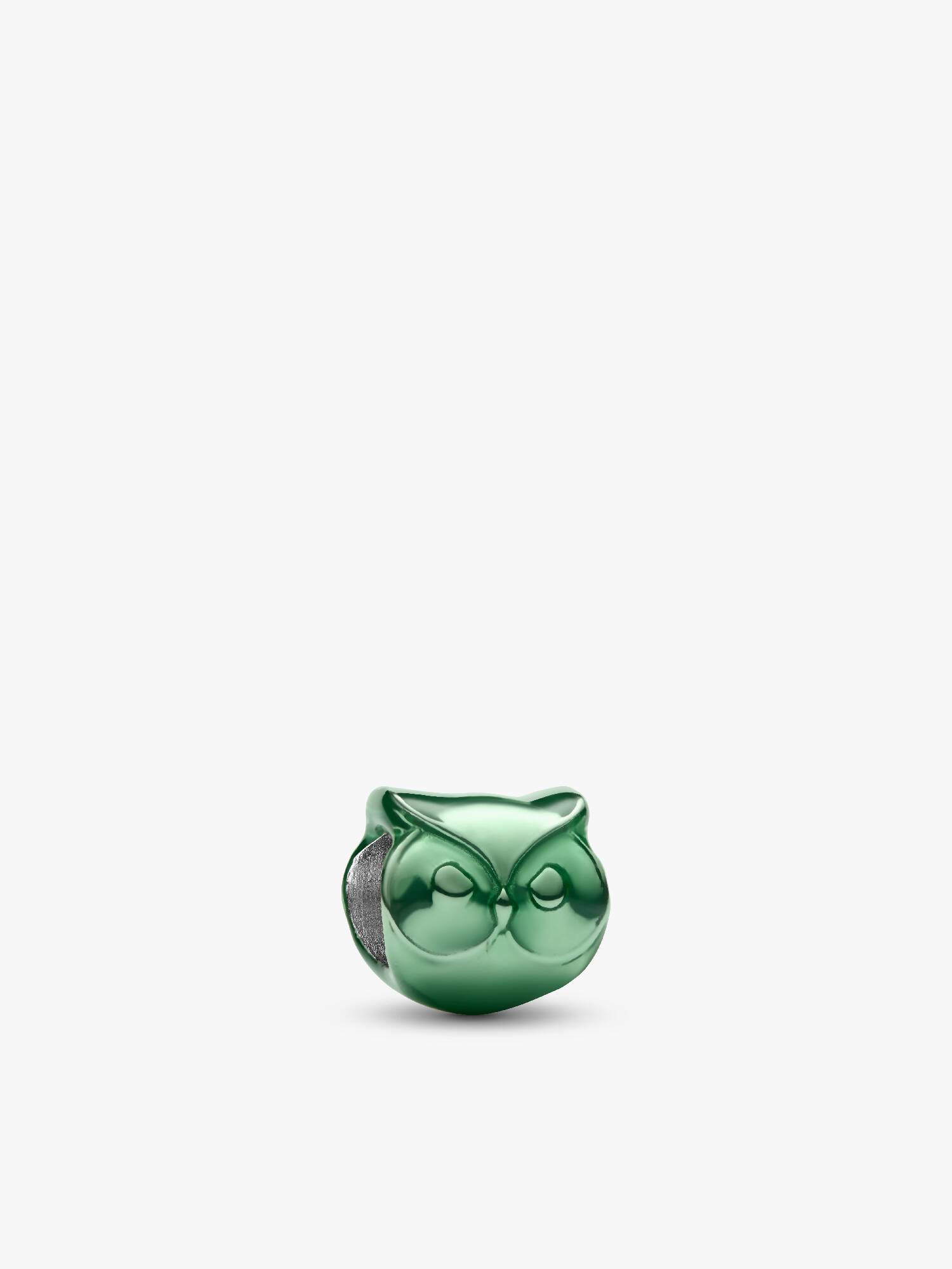 Grønn Ugle Mini Charm