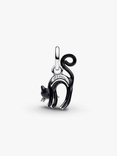 Svart Katt Hengende Charm