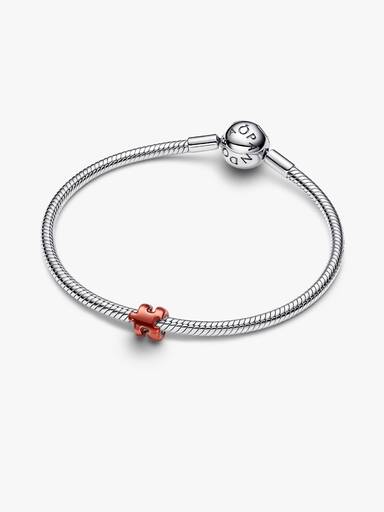Oransje Puslespillbit Mini Charm