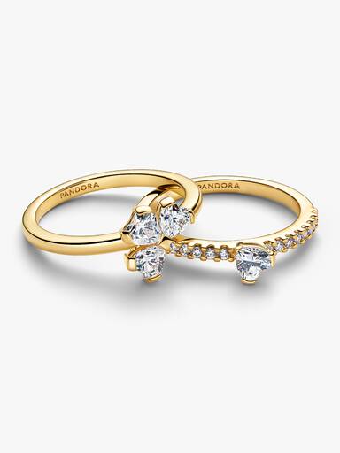 Funklende Kløver Delbar Ring
