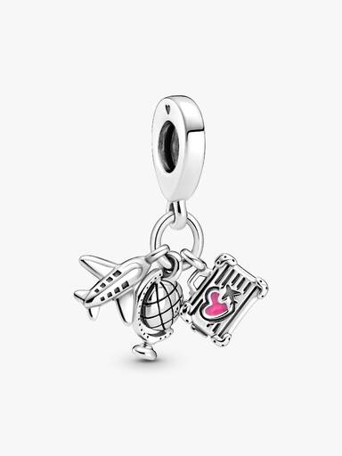 Fly, jordklode og koffert Hengende Charm