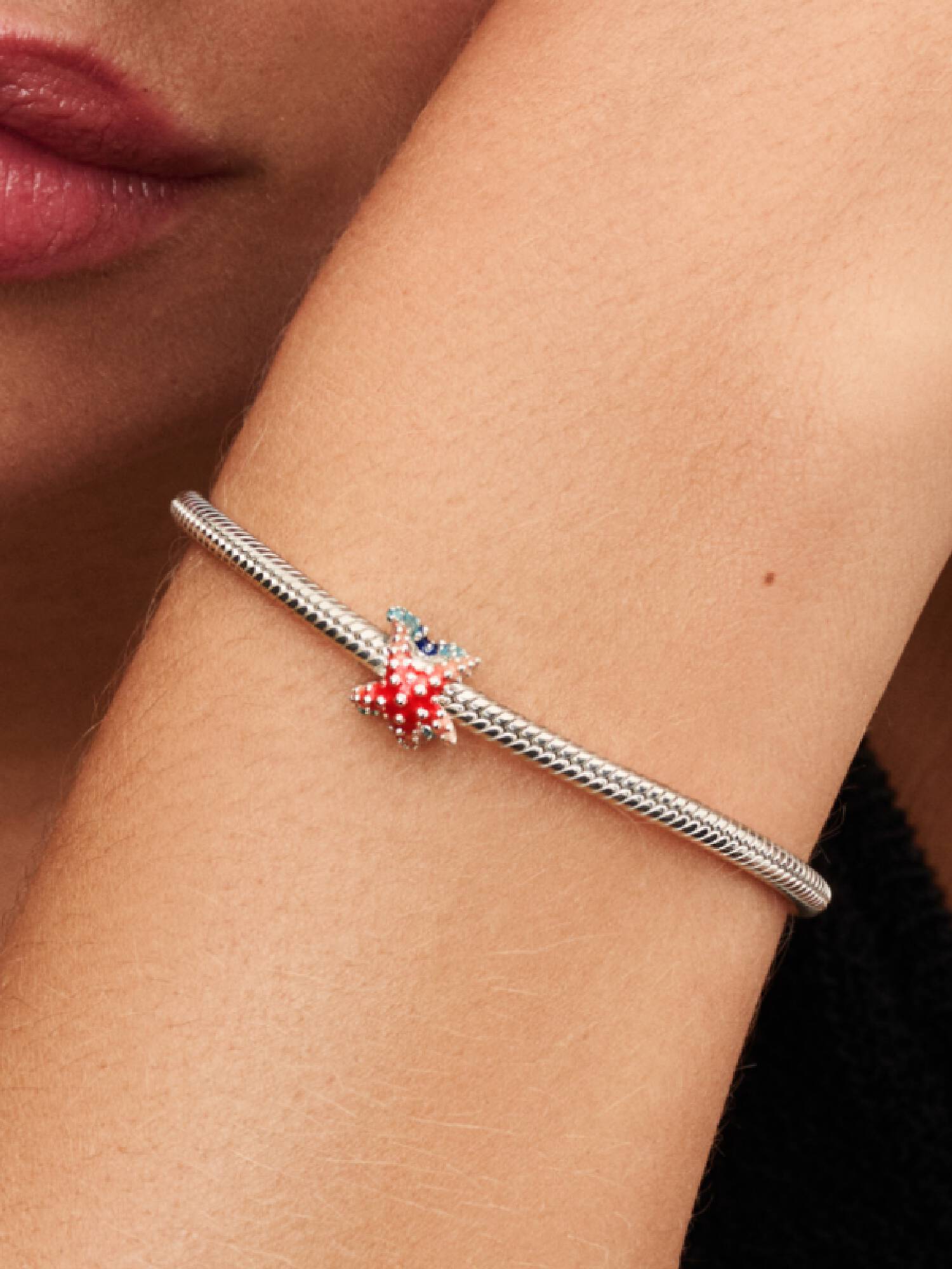 Fargerik Sjøstjerne Mini Charm
