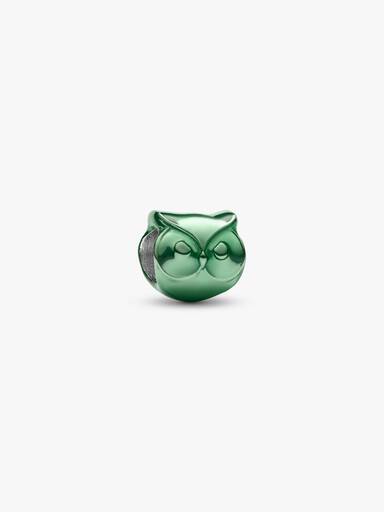 Grønn Ugle Mini Charm