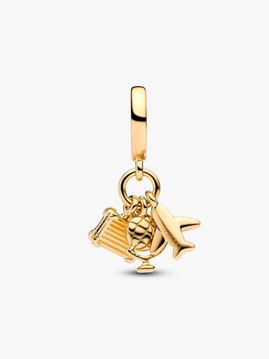 Fly, Jordklode og Koffert Hengende Charm