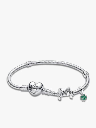 Armbåndsett i Sterling Sølv med Lykkesjarm
