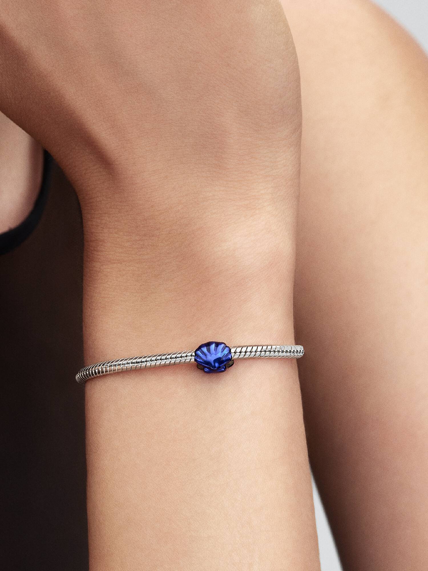 Blått Skjell Mini Charm