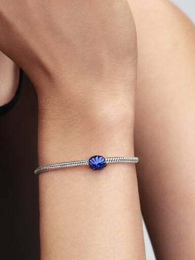 Blått Skjell Mini Charm