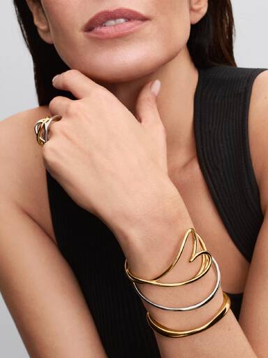 Organisk Formet Hjerte Bangle