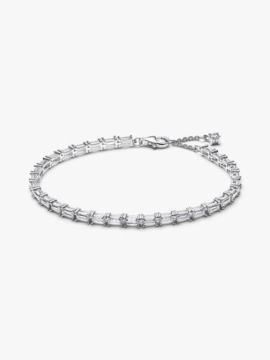 Funklende Baguette Tennisarmbånd