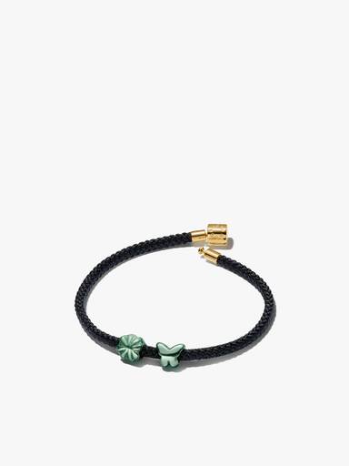 Sommerfugl og Kløver Mini Charm Snorarmbåndsett