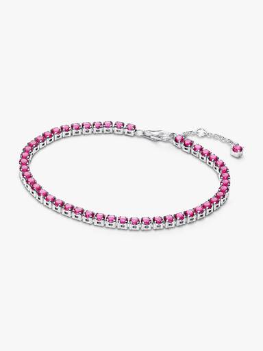 Funklende Pink Tennisarmbånd