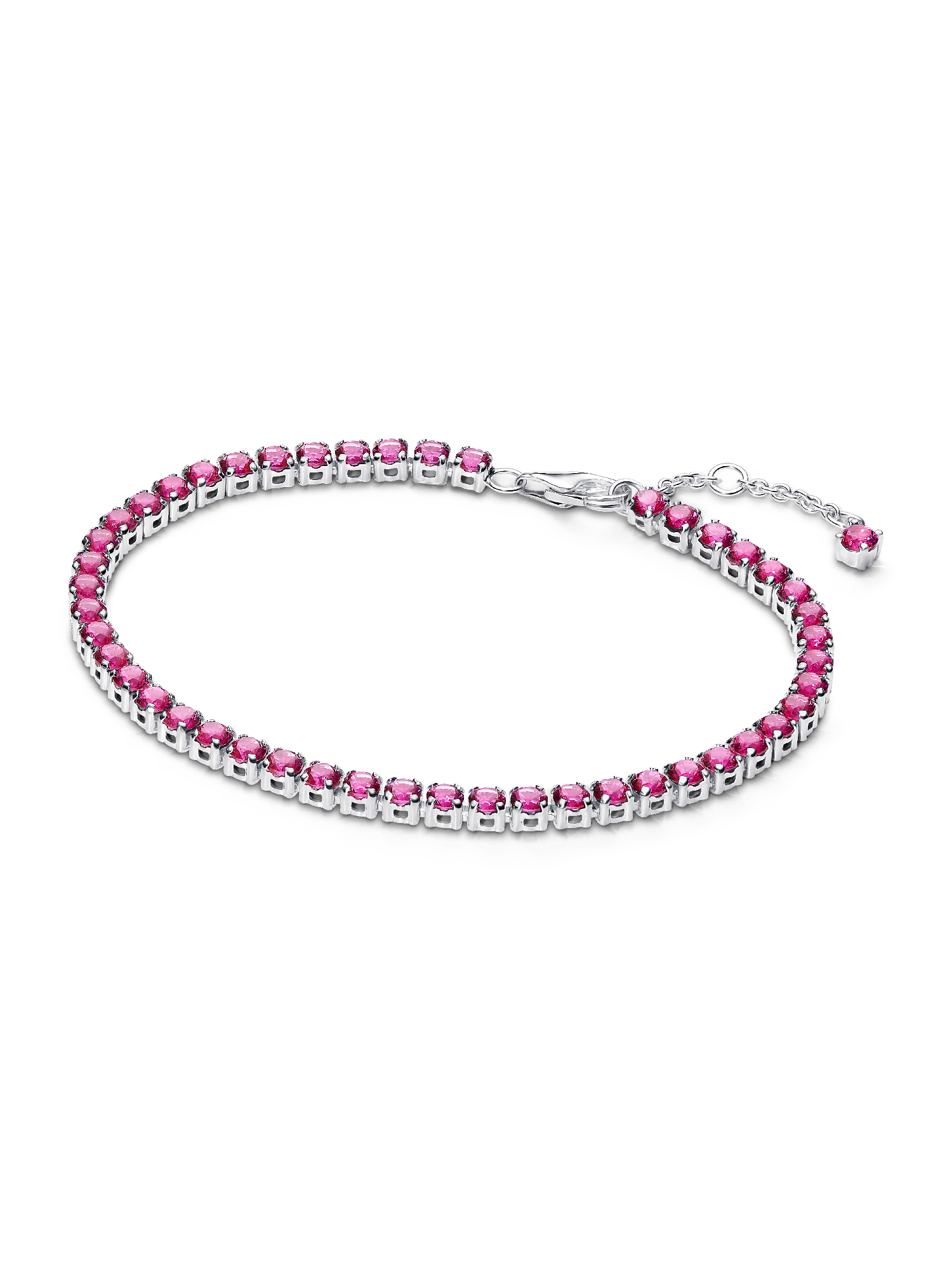 Funklende Pink Tennisarmbånd