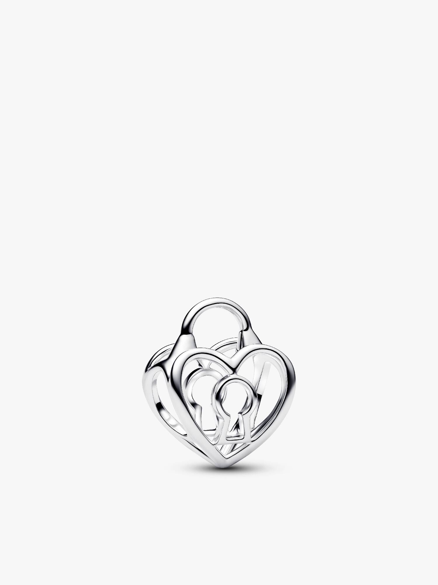 Openwork Hjerte Hengelås Charm
