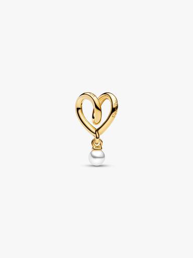 Omfavnet Hjerte Charm
