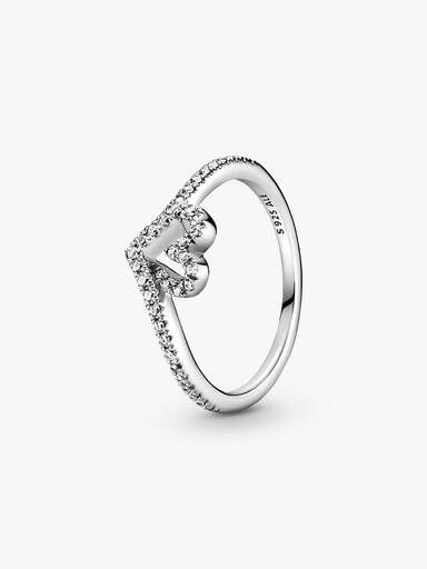 Funklende Ønskebein Hjerteformet Ring