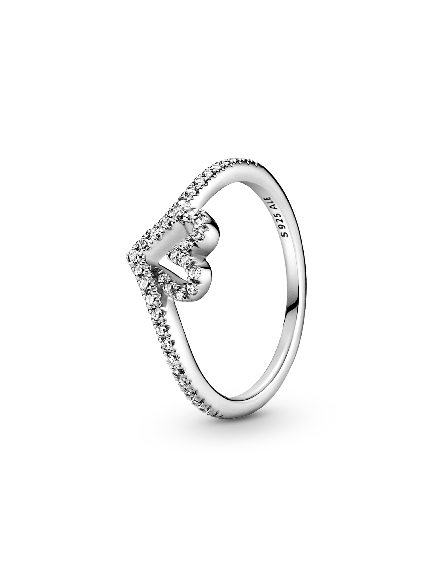 Funklende Ønskebein Hjerteformet Ring