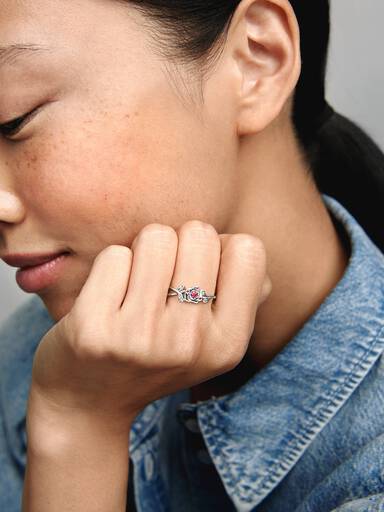 Disney Princess Belle Skjønnheten og Udyret Rose Ring