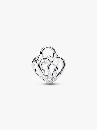 Openwork Hjerte Hengelås Charm