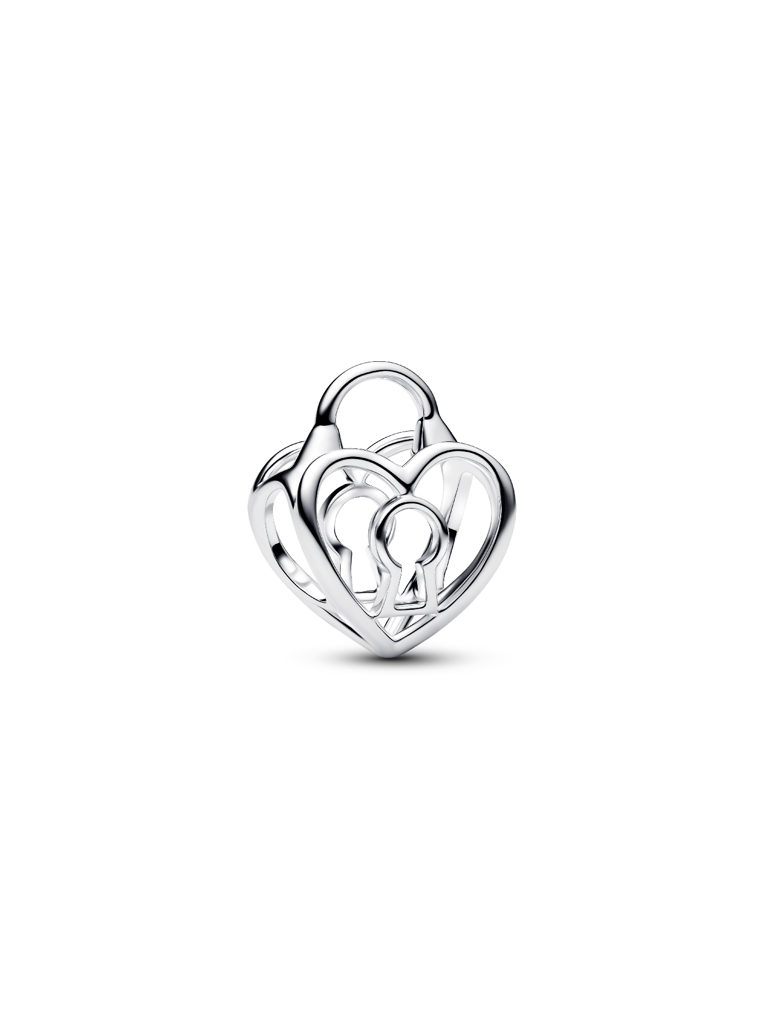 Openwork Hjerte Hengelås Charm