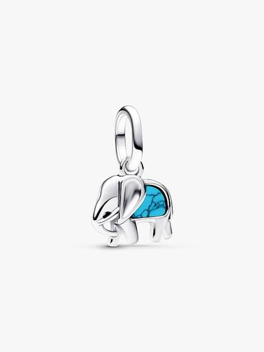 Turkisfarget Elefant Mini Hengende Charm