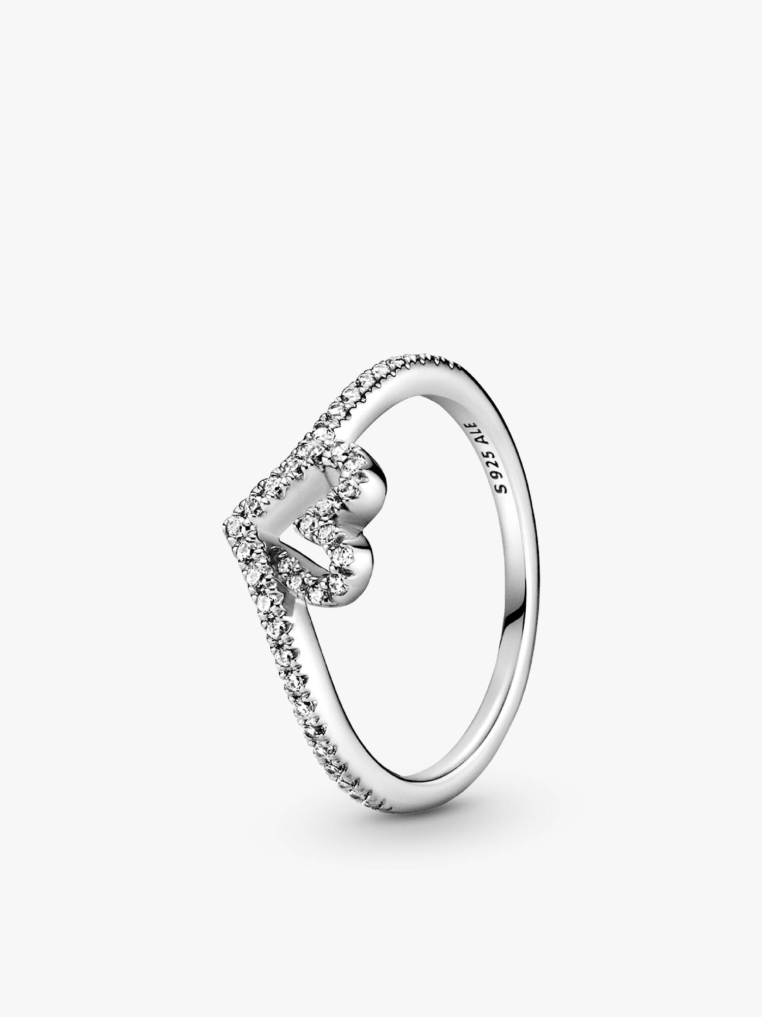 Funklende Ønskebein Hjerteformet Ring