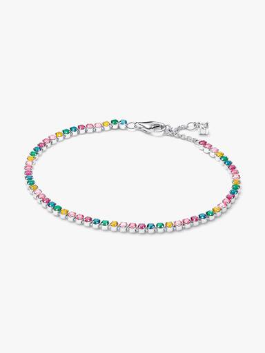 Regnbuefarget Tennisarmbånd