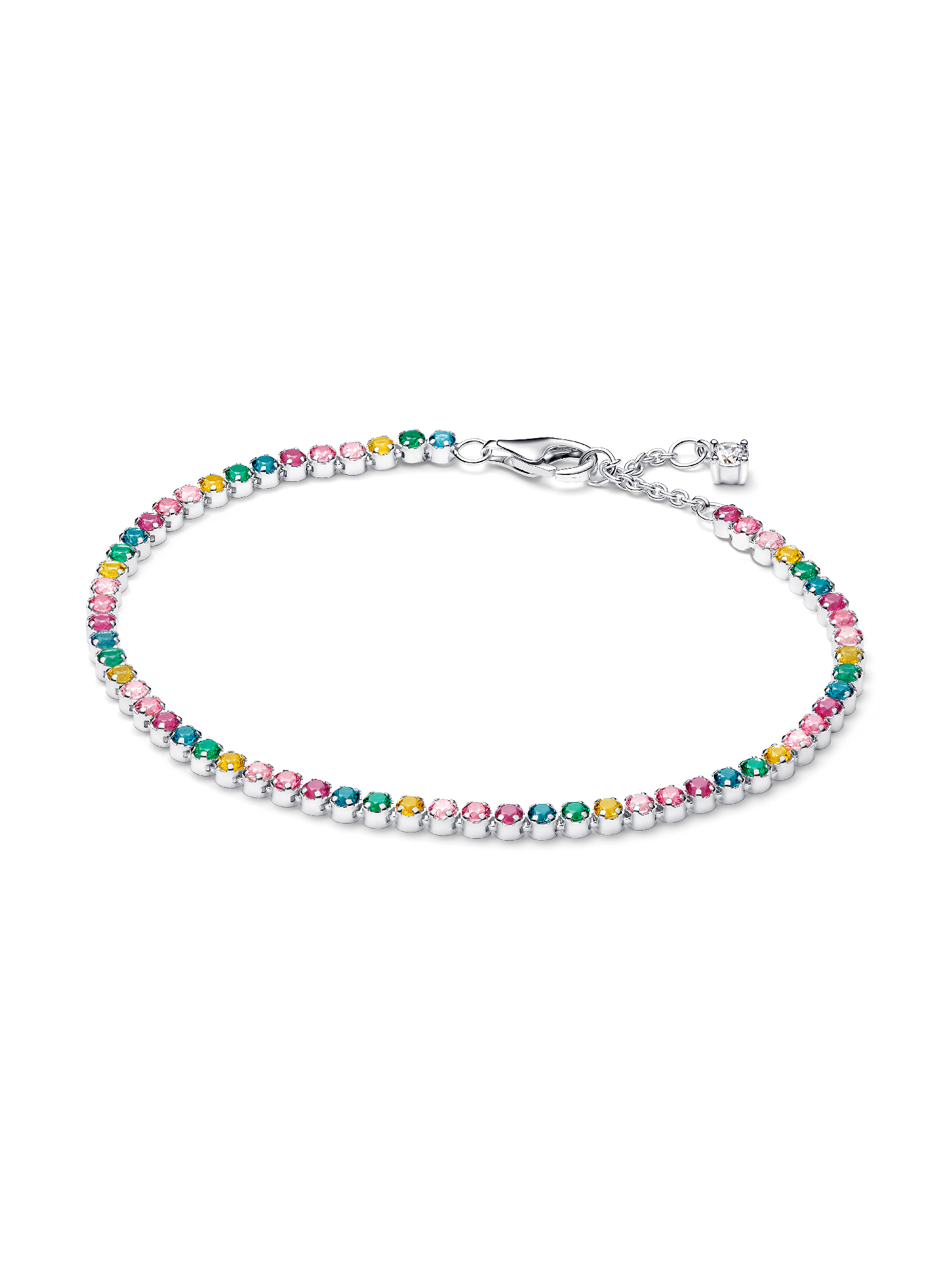 Regnbuefarget Tennisarmbånd 