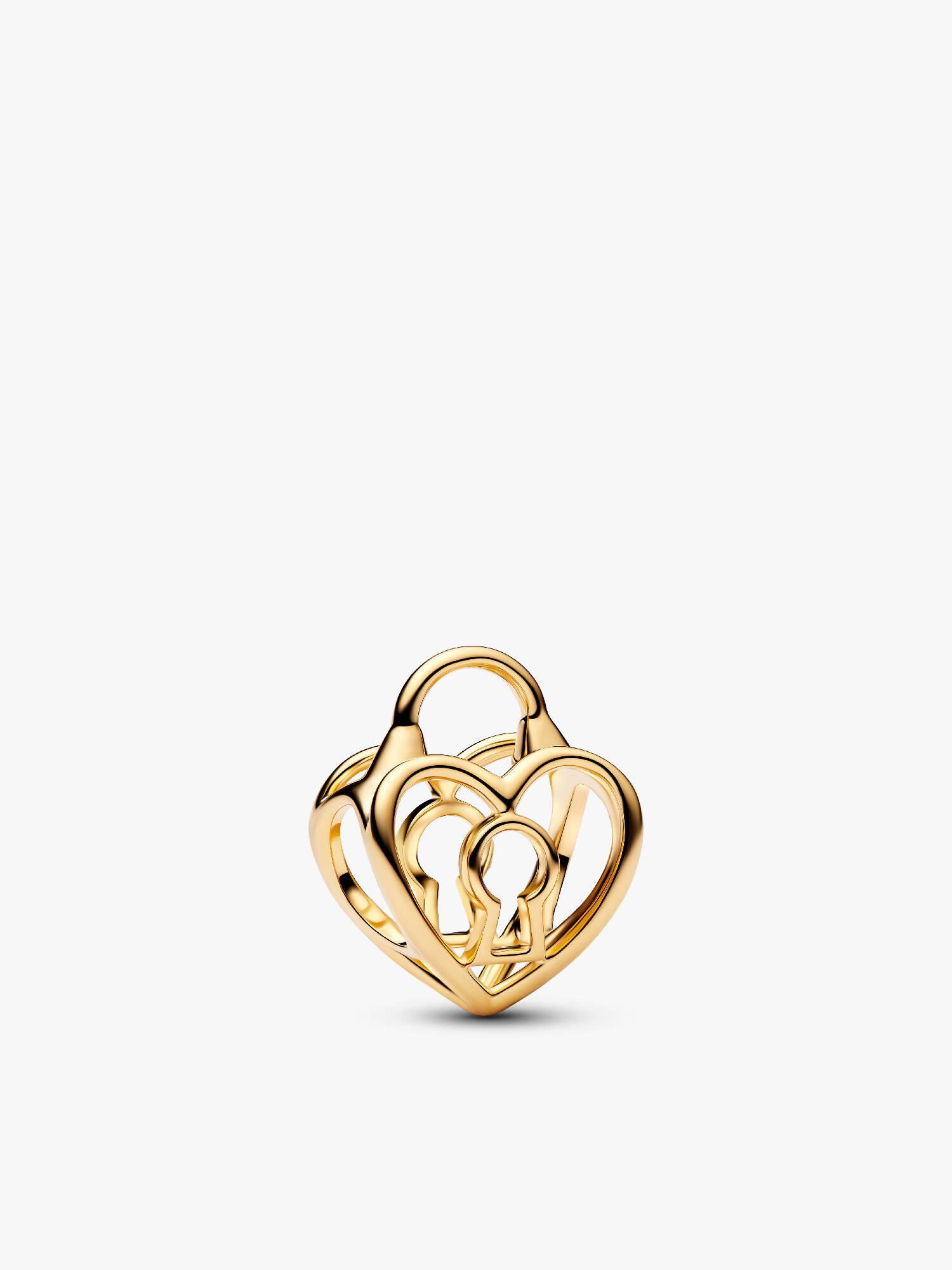 Openwork Hjerte Hengelås Charm