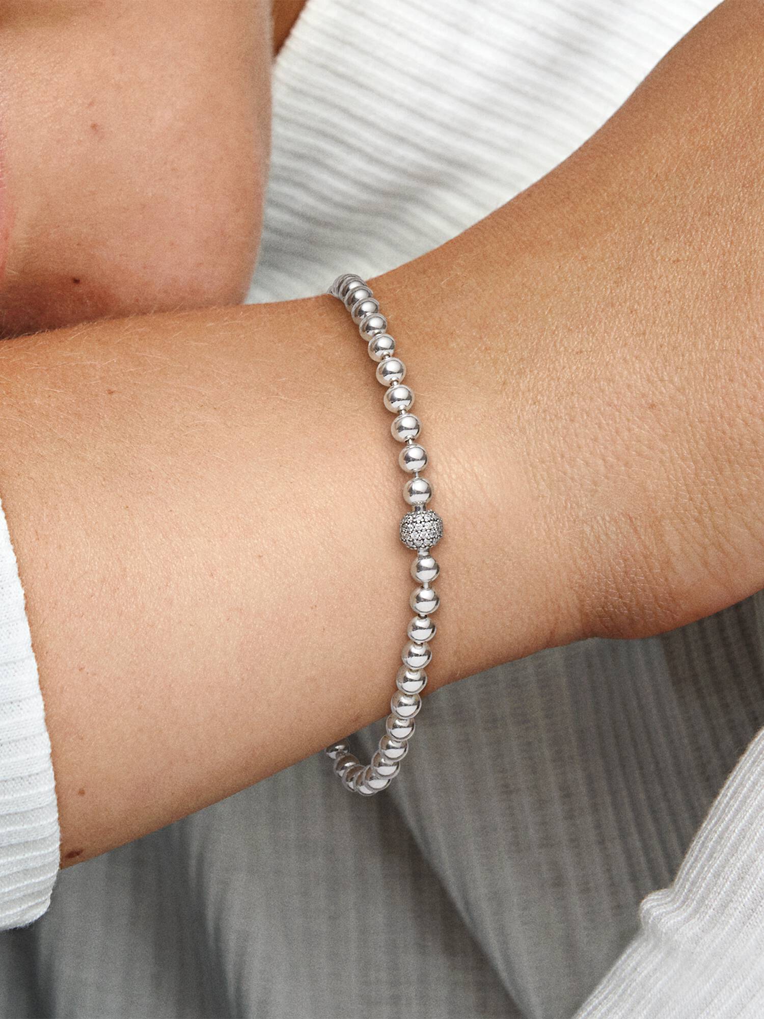 Beads & Pavé armbånd
