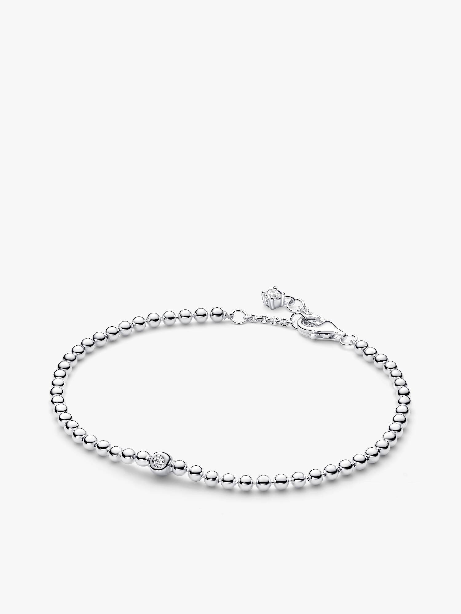 Sølvkugler og Funklende Steiner Armbånd