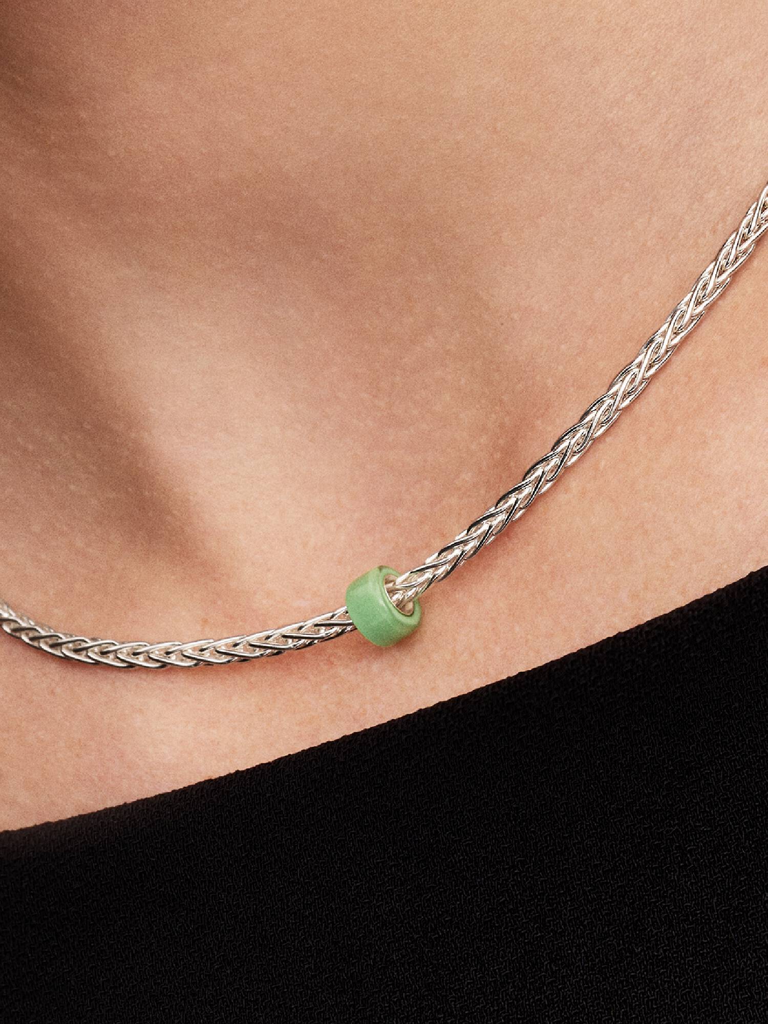Grønn Murano Mini Charm
