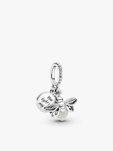 Ildflue-Charm & Armbånd Smykkesett