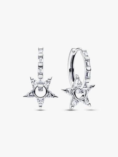 Funklende Stella Openwork Hoop Øreringer