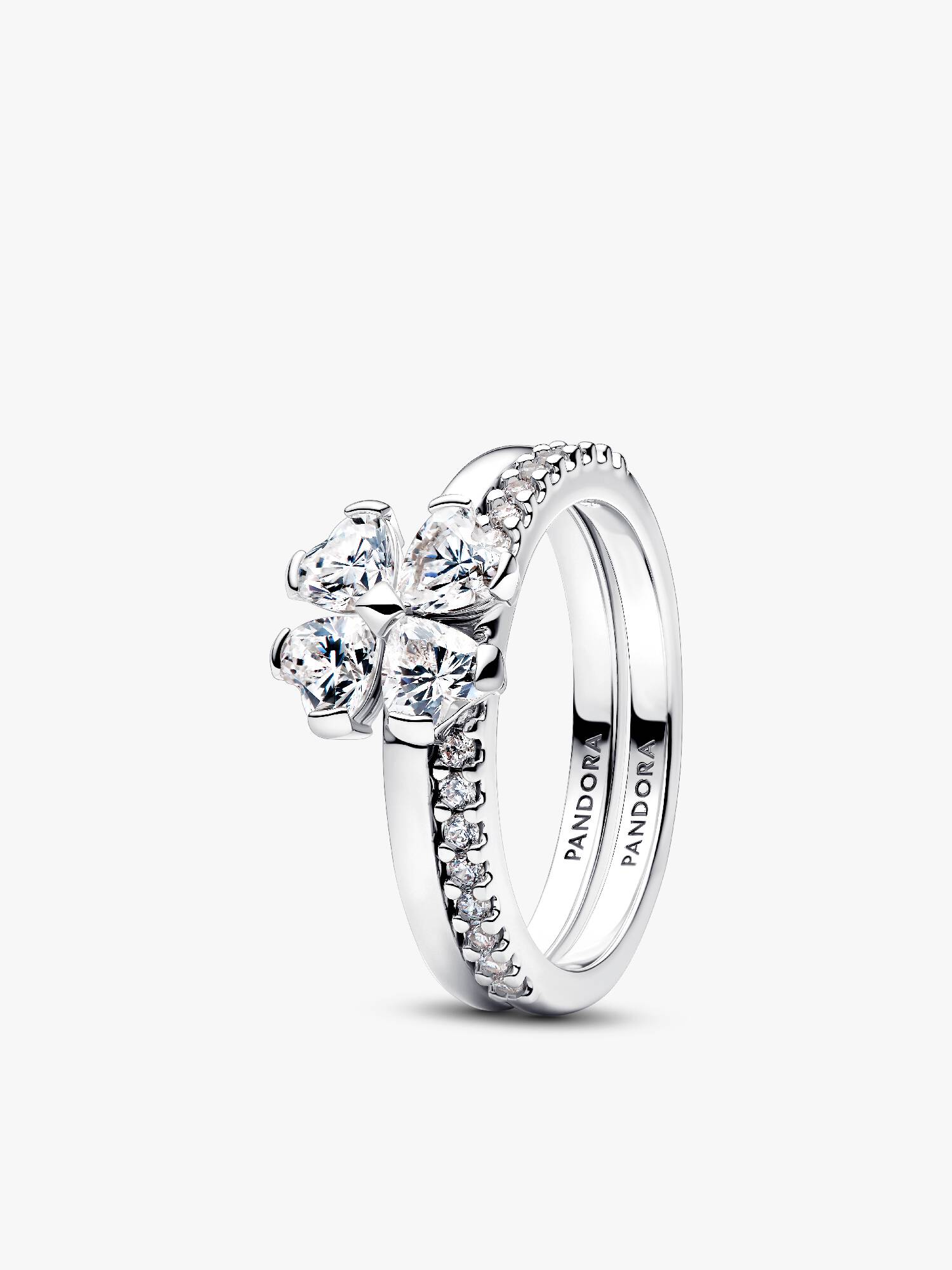 Funklende Kløver Delbar Ring