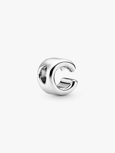 Letter C silver charm