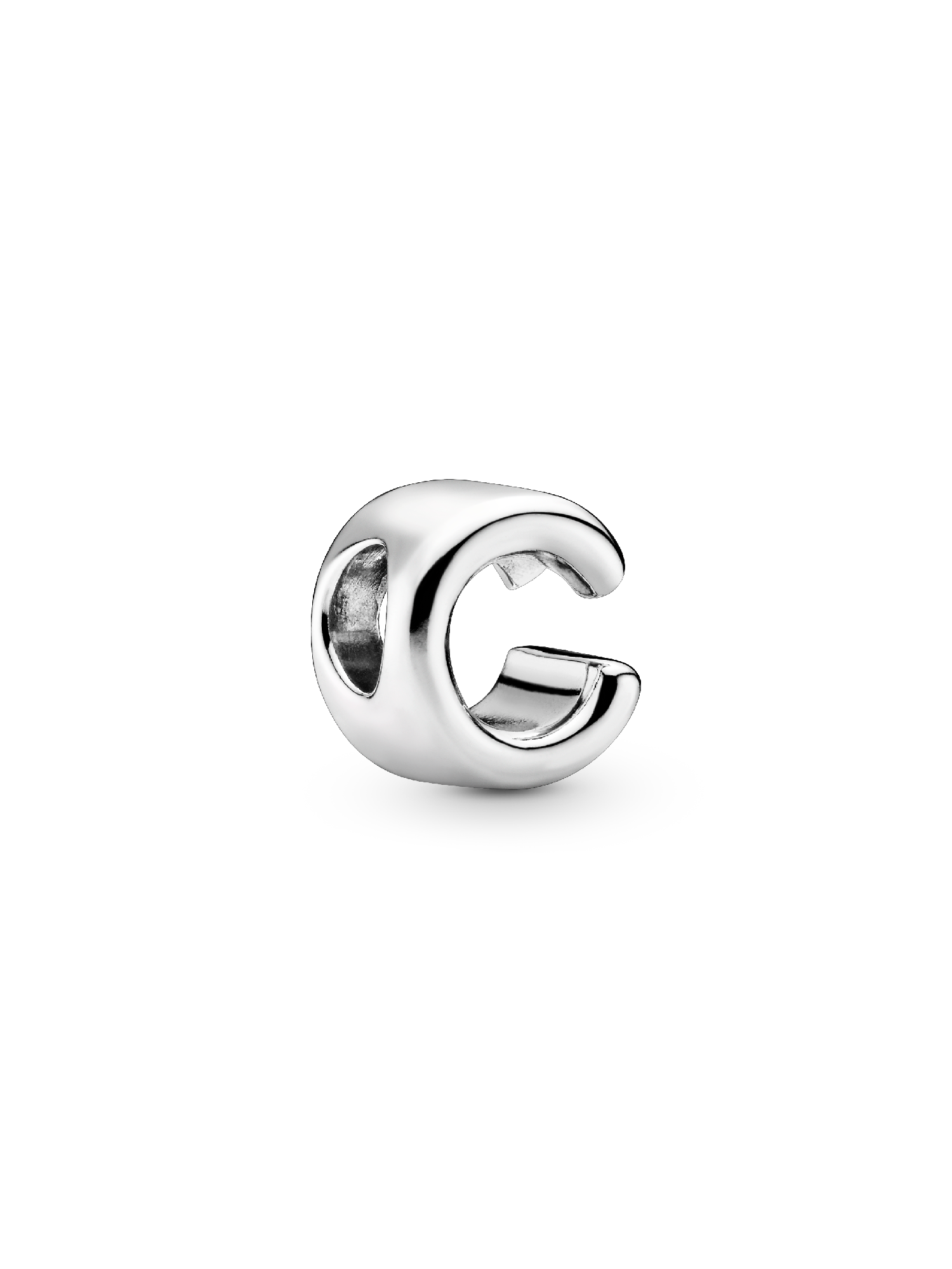 Letter C silver charm
