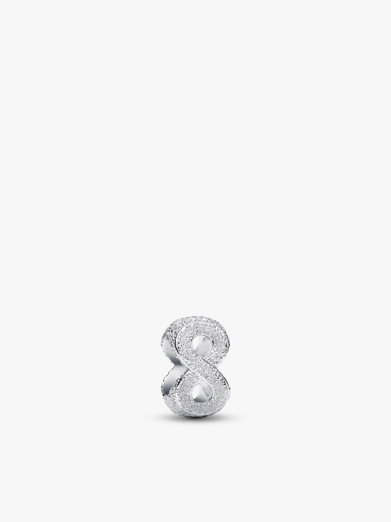 Teksturert Evighetssymbol Mini Charm