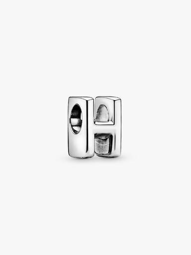 Letter H silver charm