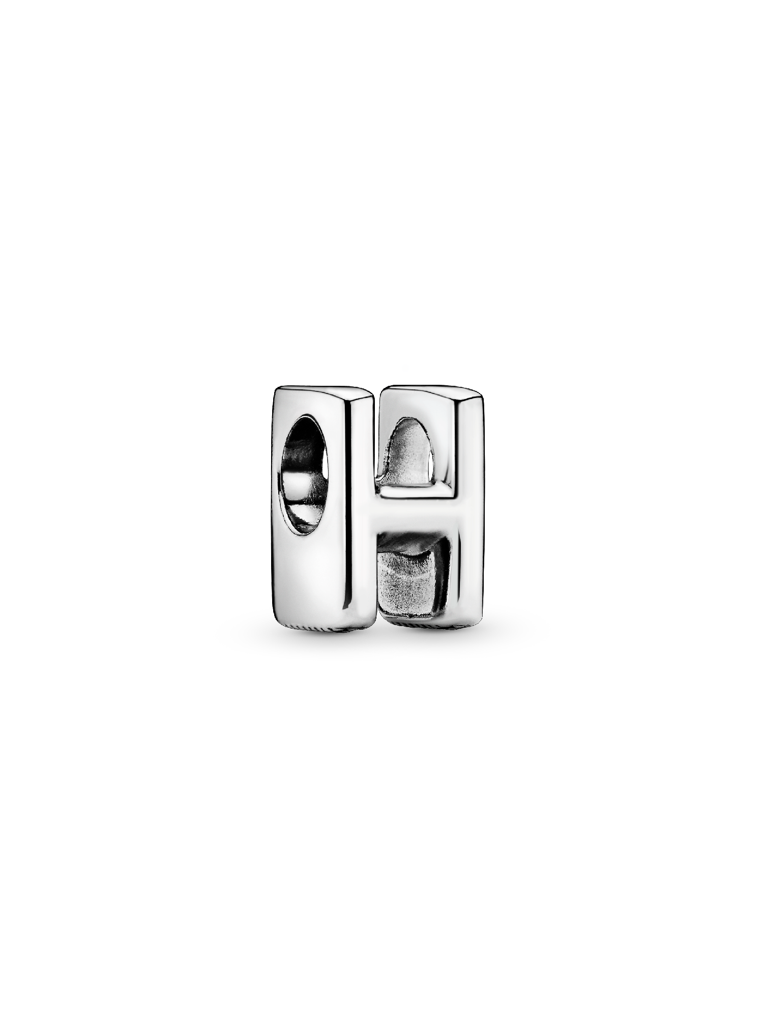 Letter H silver charm