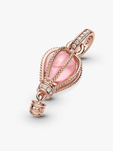 Funklende Rosa Luftballong Hengende Charm
