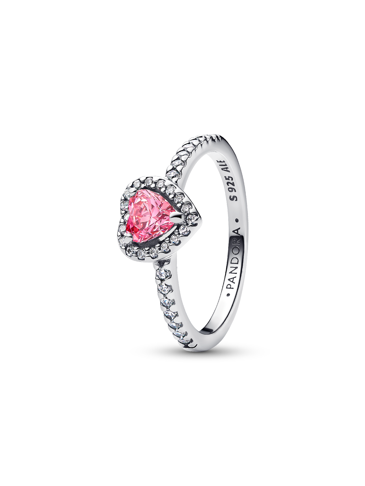 Hevet Pink Hjerte Ring