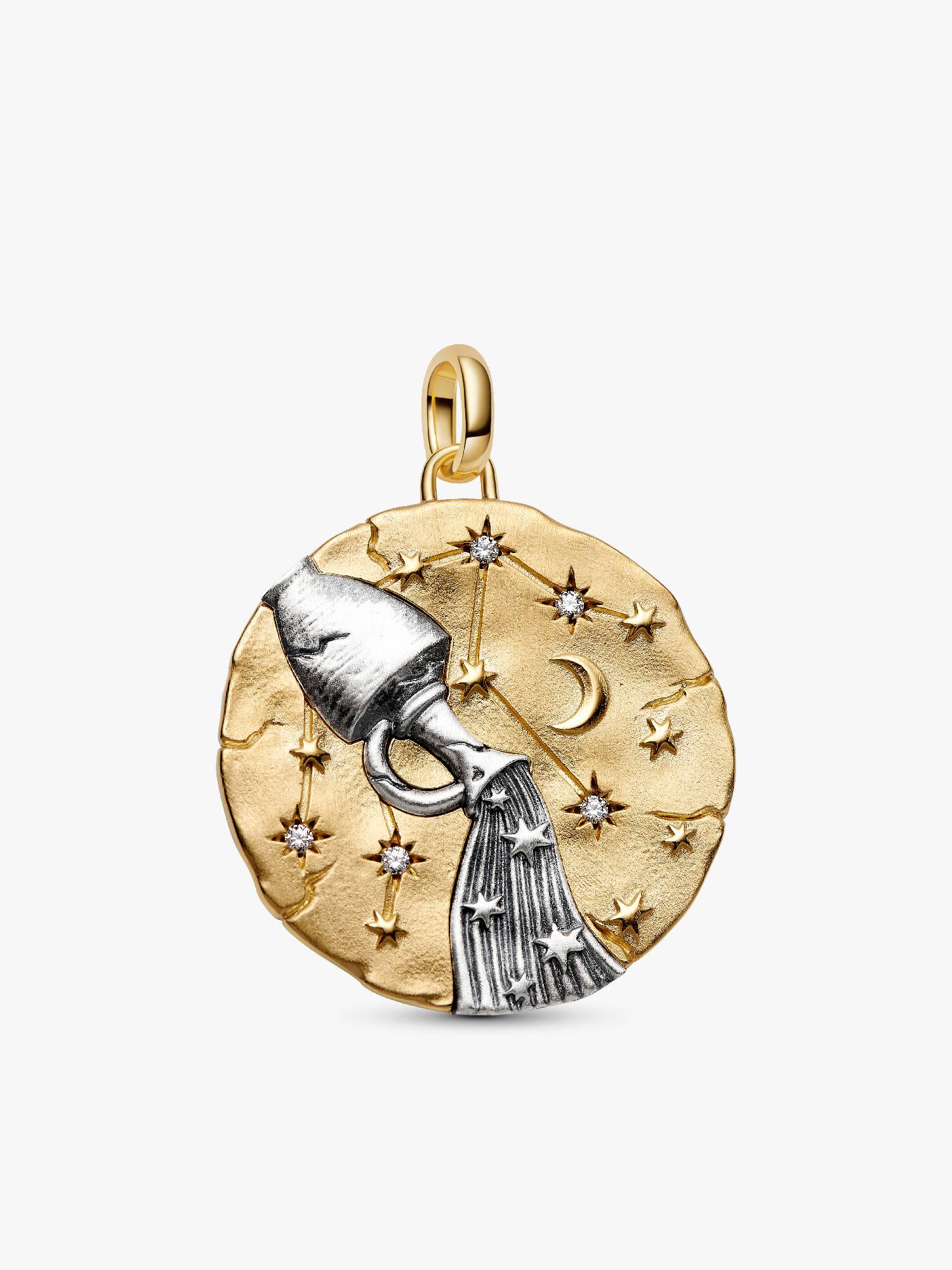 Stjernetegnet Vannmannen Oversized Medaljong Charm