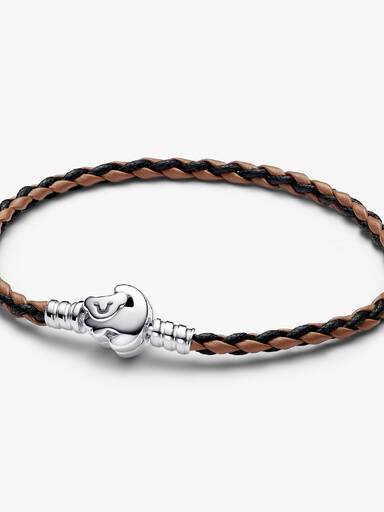 Disney Løvenes konge Klemme Pandora Moments Flettet Skinnarmbånd
