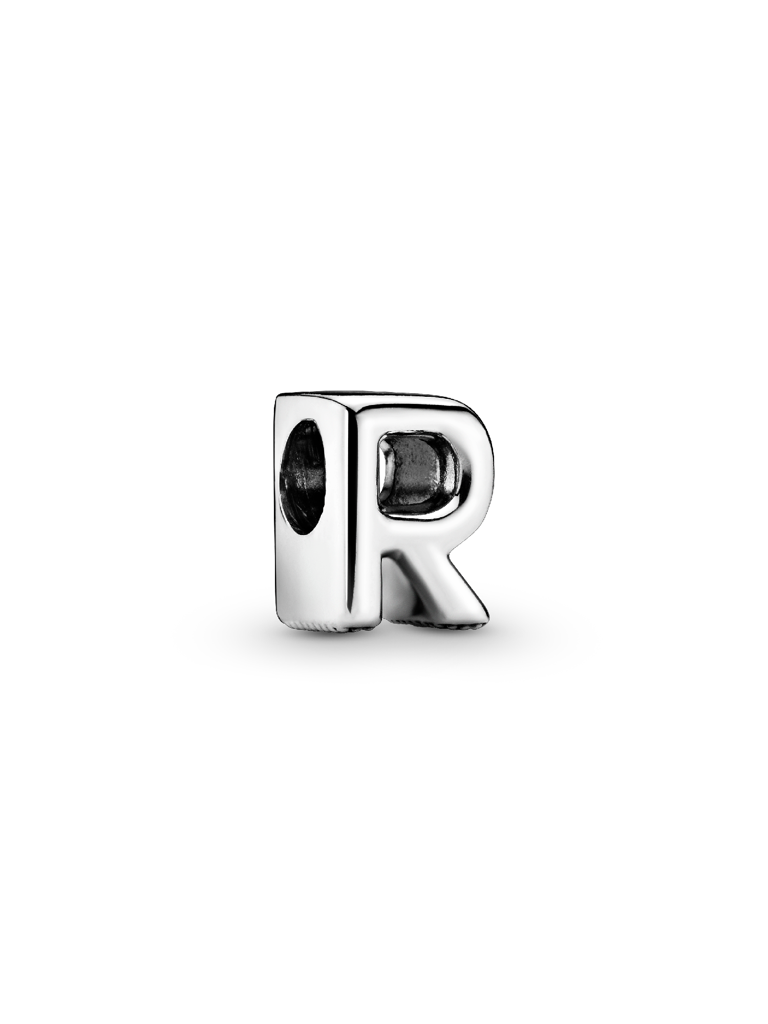 Letter R silver charm