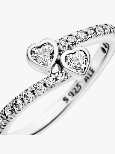 To Funklende Hjerter Ring